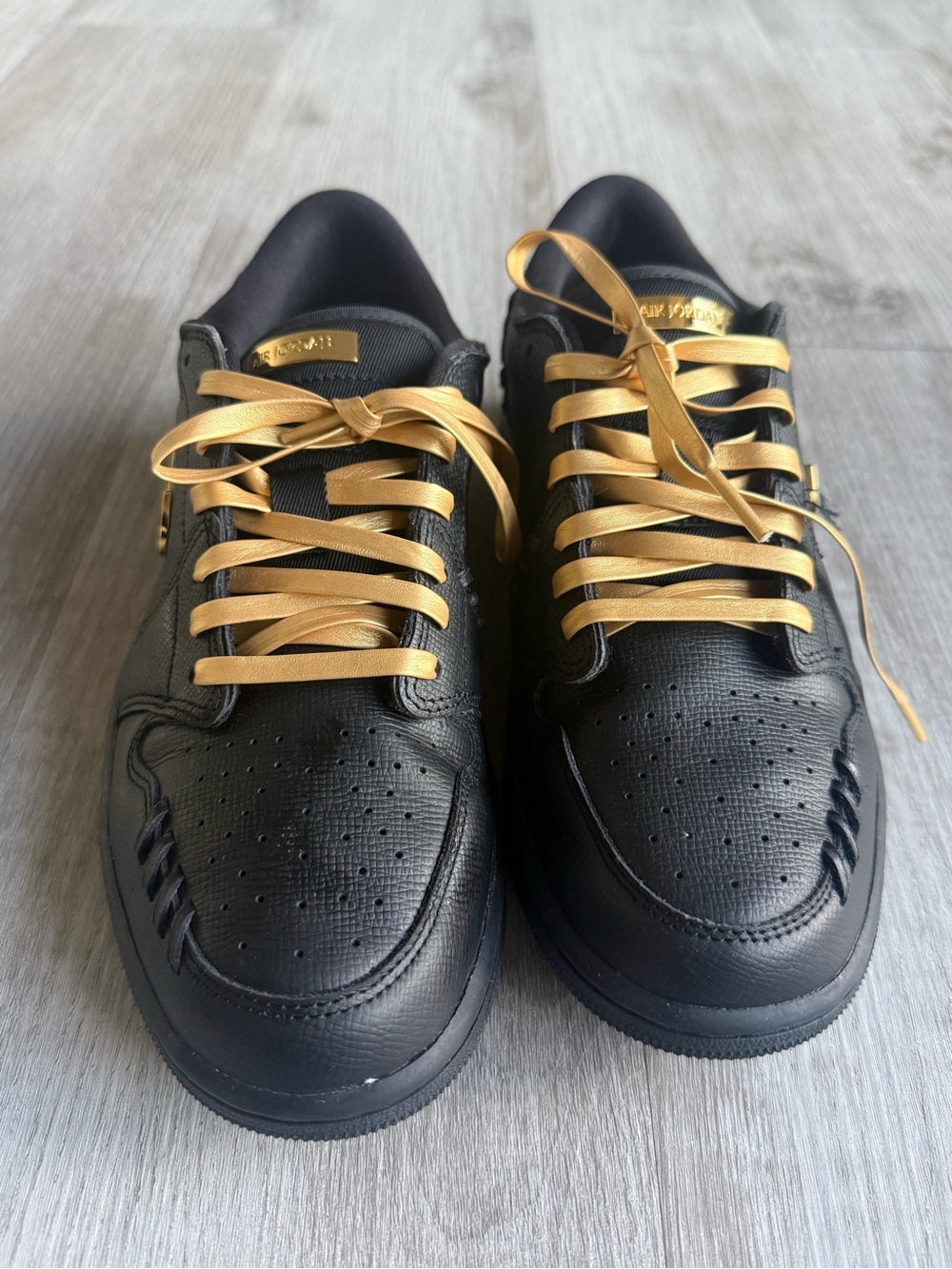 Wmns Air Jordan 1 Low Method of Make Black and Gold' - 9.5